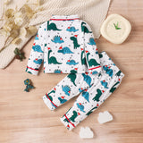 Kid Baby Boy Autumn Winter Long Sleeved Home Pajamas Set