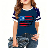 Kid Boy Girl USA Independence Day 250th Anniversary Short Sleeve T-Shirt Tops