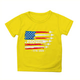 Kid Girl Boy 250th Anniversary Independence Day Printed Comfortable Casual T-Shirt