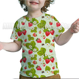 Kid Baby Boy Girl Fun Fruit 3D Digital Printing Casual Short Sleeve T-Shirt