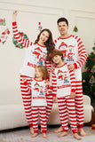 Family Matching Snowman Deer Letters Stripes Christmas Parent-child Pajamas