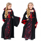 Halloween Children's Witch Costume Cross-border Cosplay Cos Vampire Stage Performance Costume