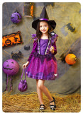 Halloween Kid Baby Girl Witch Costume Dress Sets