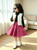 Foreign Style Small Vest Medium and Older Children's Fashion Suit Vest Dress