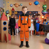 Children's Space Suits, Halloween Orange Astronaut Costumes, Holiday Party Shows Cosplay