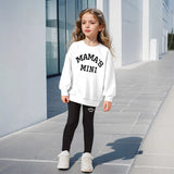 3-12Y Kid Girls MAMA'S MINI Print Casual Sports 2 Pcs Set