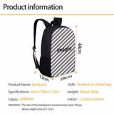 Rodenticide Pioneer Printed Backpack 3pcs Set Student School Bag