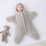 Baby Winter Thickened Anti-startle Wrapped Swaddling Sleeping Pajamas