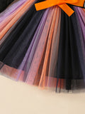 2-8T Kid Baby Girl Casual Mesh Halloween Dresses
