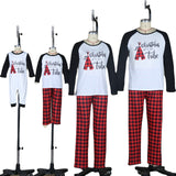 Family Matching Parent-child Casual English Alphabet Christmas Pajamas