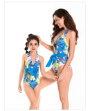 Family Matching Parent-child Triangular One-piece Bikini  Swimsuit
