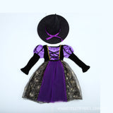 Halloween Kid Baby Girl Costume cosplay Witch Princess Festival Party Dress