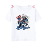 Kid Boy Girl American Dude Printed July 4th Independence Day Short Sleeve T-Shirt