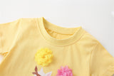 Kid Girls Comfortable Breathable Soft Fashion Cute Cartoon Loose T-shirt