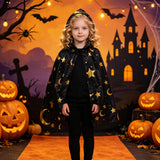 Kid Adult Halloween Hooded Cape Holiday Show Up