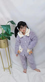 Kid Baby Girl Autumn Winter Thickened Cotton Padded Pajamas