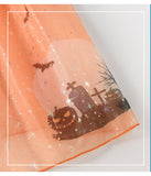 Children's Halloween Cloak Cloak Foreign Trade Children's Orange Pumpkin Broom Cartoon