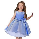 Kid Baby Girl Fluffy Princess Birthday Bow Dress
