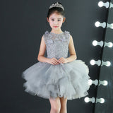 2-12T Kid Baby Girls Evening Princess Catwalk Trailing Wedding Dresses