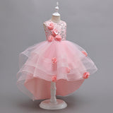 Kid Girl Tutu Multi-layer Mesh Wedding Flower Performance Dress
