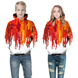Autumn New 3D Printed Hooded Sweater, Children's Baseball Jersey