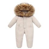 Baby One-piece Down Infant Jumpsuit Thickened Rompers