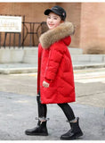 5-14T Kid Girls Cotton-padded Thickened Down Coats