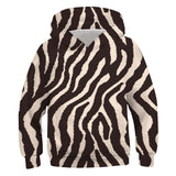 3D Digital Zebra Stripe Texture Trend Casual Children's Clothing Hooded Sweater