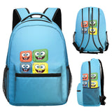 Kid Sponge Anime Printed Backpack Primary School Bag