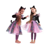 2-10T Kid Girl Witch Cute Pussy Halloween Dresses