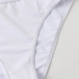 Family Matching Parent-child Single Shoulder Split Swimsuit Three-piece Set