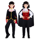 3-8T Kid Boy Halloween Show Masquerade Ghost Vampire Costume
