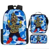 Kid Boy Girl Shark Cartoon Backpack School Bag