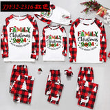 Family Matching Parent-child Loungewear Christmas Stitching Pajamas