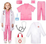Children's Surgical Clothing Medical Clothing White Coat Children's Doctor Playing Nurse Clothing Baby