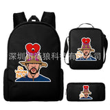 Kid Student School Bag Satchel Popular Singer Backpack 3 Packs