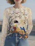 2-10T Kid Baby Girl Fashion Versatile Digital Printing Shirts