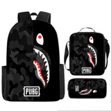 Kid Boy Girl Shark Cartoon Backpack School Bag