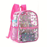 Transparent Backpack Waterproof PVC Student School Bag Transparent Backpack