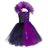 New Masquerade Queen Witch Show Tutu Dress Girls Dress Halloween Children's Costume