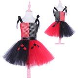 Halloween Girls Dress New Clown Female Fluffy Princess Dress Tutu Dress