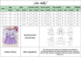 2-8Y Kid Girls  Long-sleeved Star Mesh Fashion Dresses