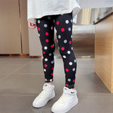 2-12T Kid Girl Autumn  Summer Nine-point Thin Pants Leggings