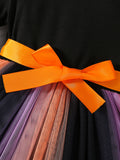 2-8T Kid Baby Girl Casual Mesh Halloween Dresses