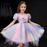 2-8T Kid Baby Girl Cotton Unicorn Mermaid Princess Dresses