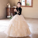 2-12T Kid Girls Evening High-end Light Luxury Niche Hos Princess Dresses