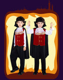 3-8T Kid Boy Halloween Show Masquerade Ghost Vampire Costume