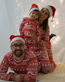 Family Matching Christmas Printed Parent-child Loungewear Pajamas