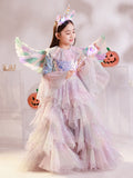 1-12T Halloween Kid Baby Girl Sequined Princess Performance Dresses