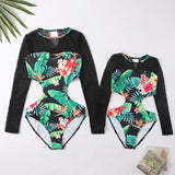 New Long Sleeve Printed One Piece Bikini Kids Swimming Surfing Snorkeling Swimsuit